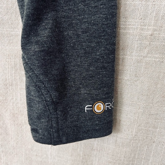 Carhartt Force Women’s Small Quarter Zip Long Sleeve Athletic Top Gray - Picture 4 of 5
